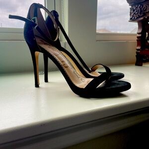Sam Edelman Black Suede Stilettos 10.5